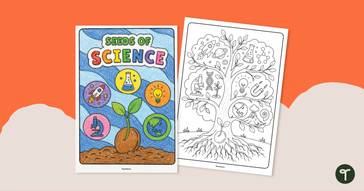 Seeds of Science: Science Week Colouring Sheets teaching resource