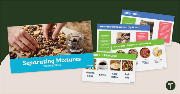 Go to Separating Mixtures PowerPoint teaching resource