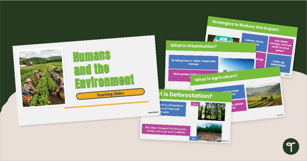 Go to Humans and the Environment PowerPoint teaching resource