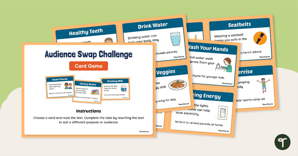 Audience Swap Challenge Game teaching resource