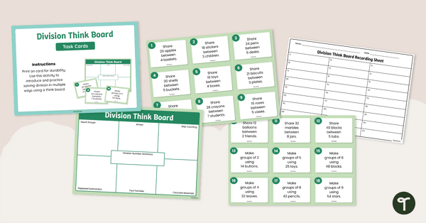 Go to Year 2 Division Think Board teaching resource