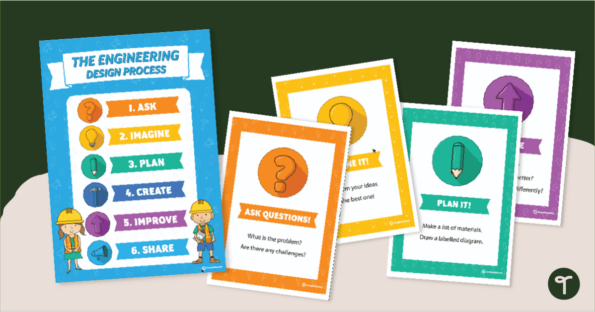 STEM - Engineering Process Poster Pack teaching resource