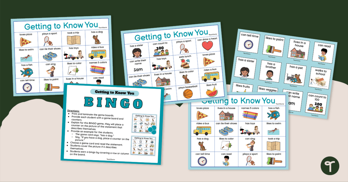 Get to Know You Bingo - Back to School Game teaching resource