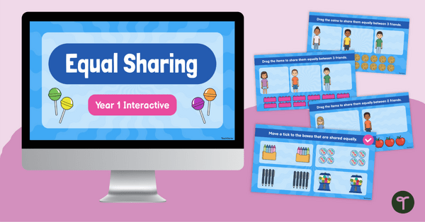 Go to Year 1 Equal Groups Interactive teaching resource
