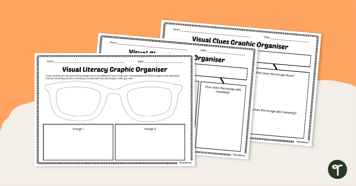 Visual Literacy Graphic Organiser Set teaching resource