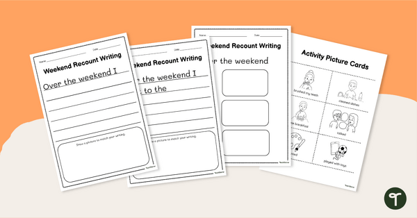 Go to Recount Writing Scaffold Pack teaching resource
