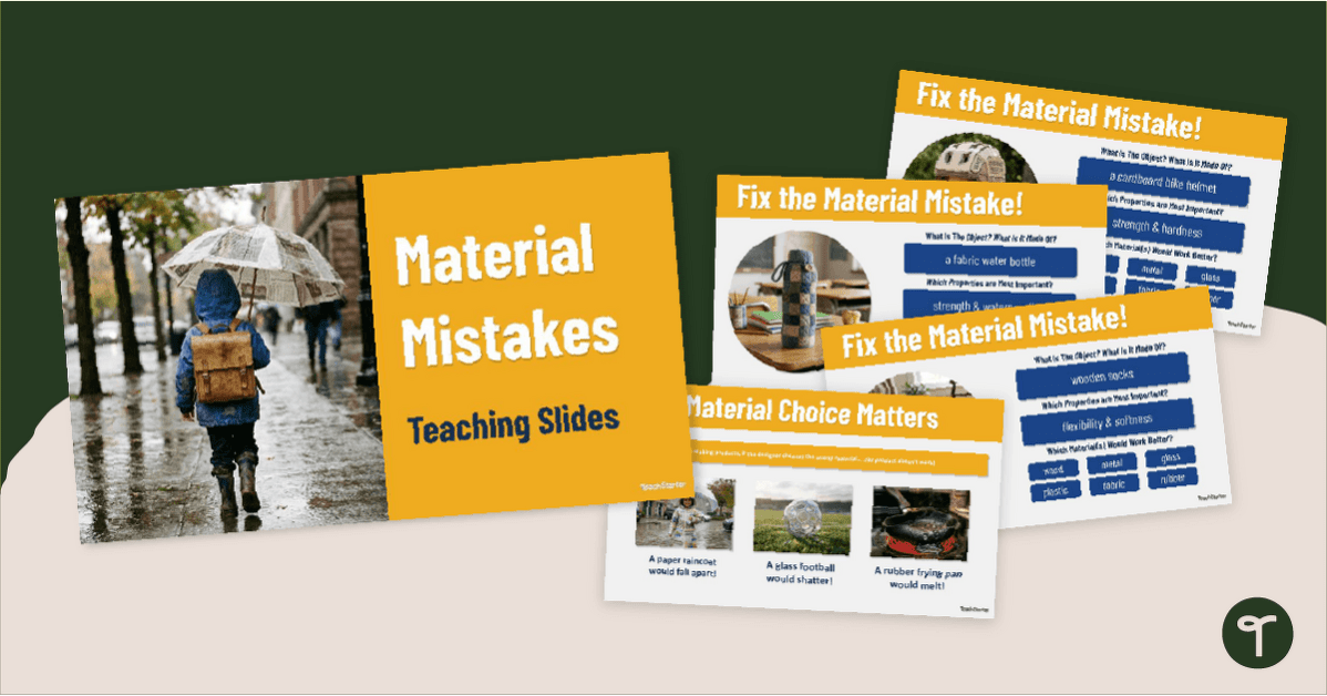 Material Mistakes PowerPoint teaching resource