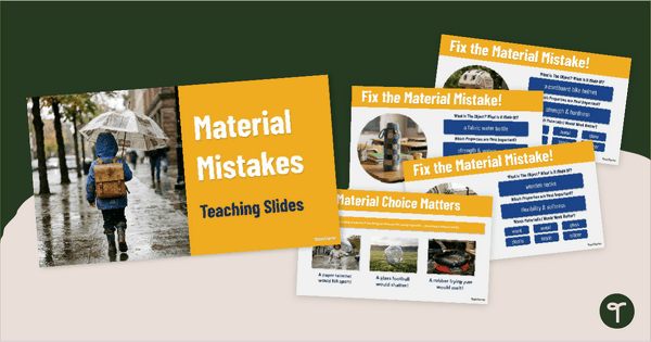 Go to Material Mistakes PowerPoint teaching resource