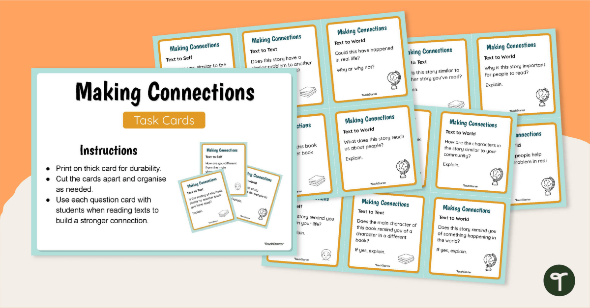 Making Connections Task Cards teaching resource