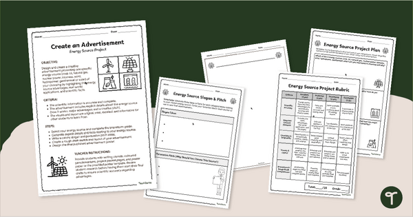 Go to Alternative Energy Sources Poster Project teaching resource