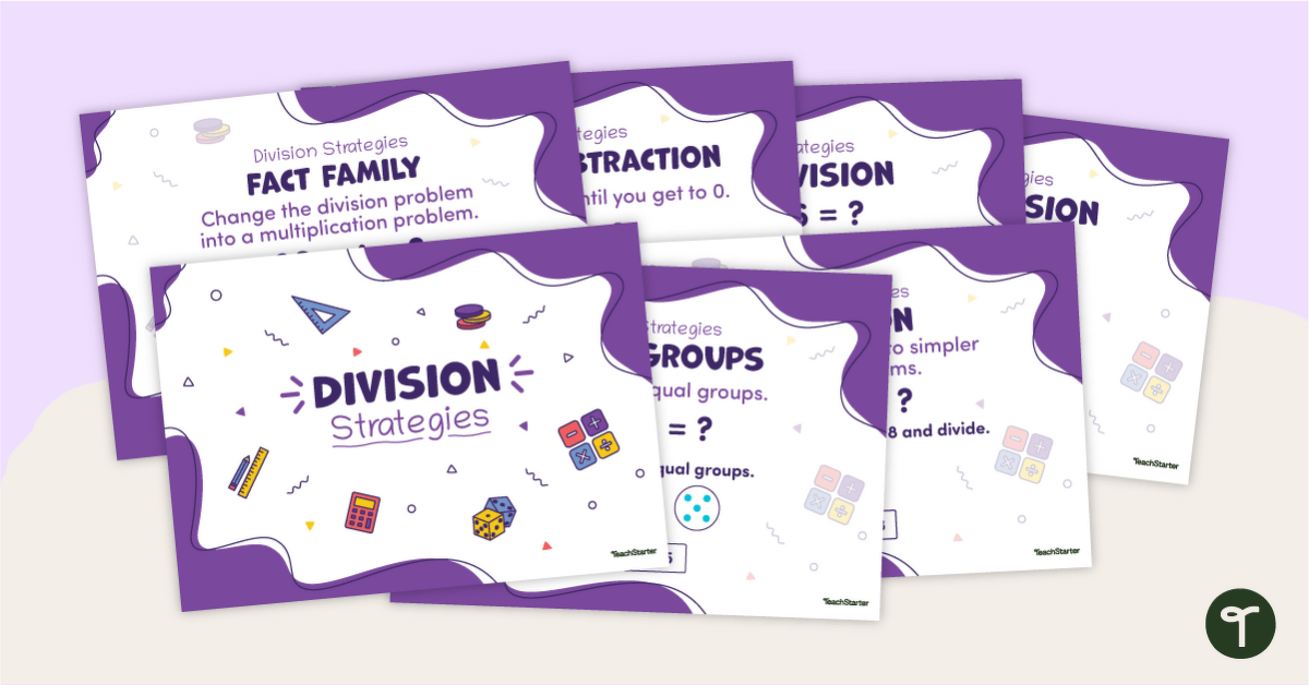 Division Strategies Posters teaching resource