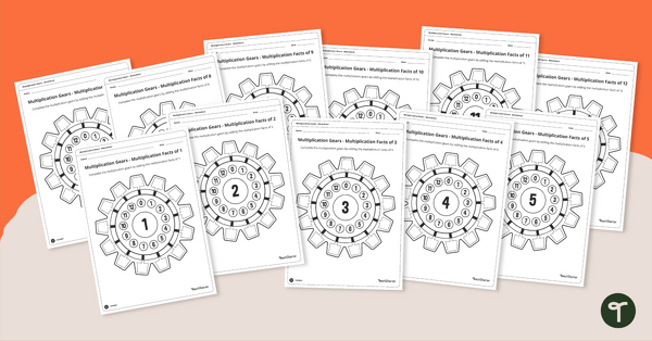 Go to Multiplication Gears — Facts 0 to 12 teaching resource