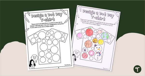 Go to Design a Dot Day Shirt Creativity Task teaching resource