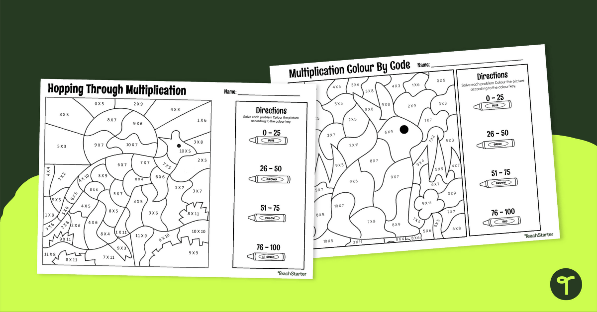 Fact Fluency Colour by Code Worksheets teaching resource