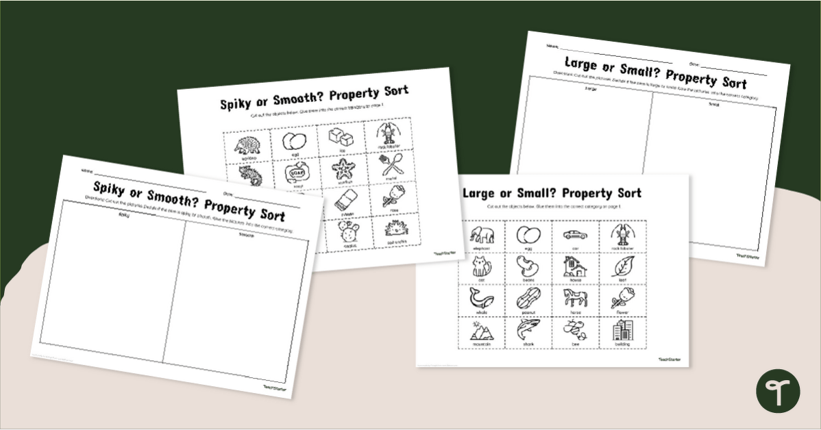 Observable Properties of Matter Cut and Paste Worksheets teaching resource
