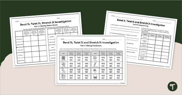 Image of Bend, Twist, Stretch Investigation Activity
