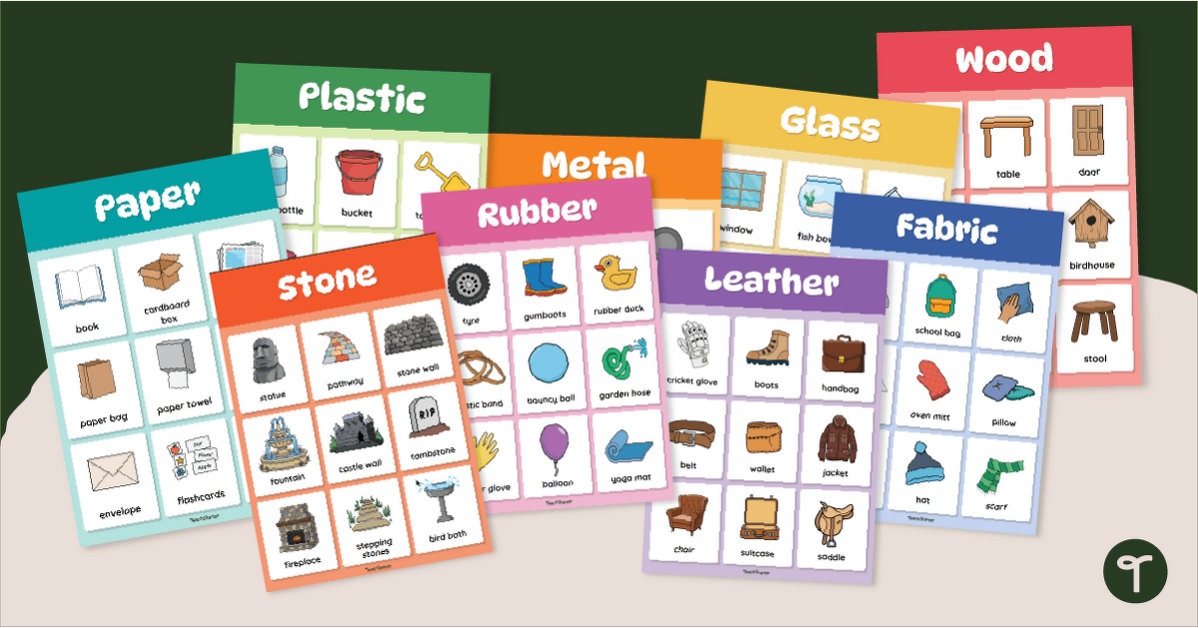 Exploring Everyday Materials Posters teaching resource