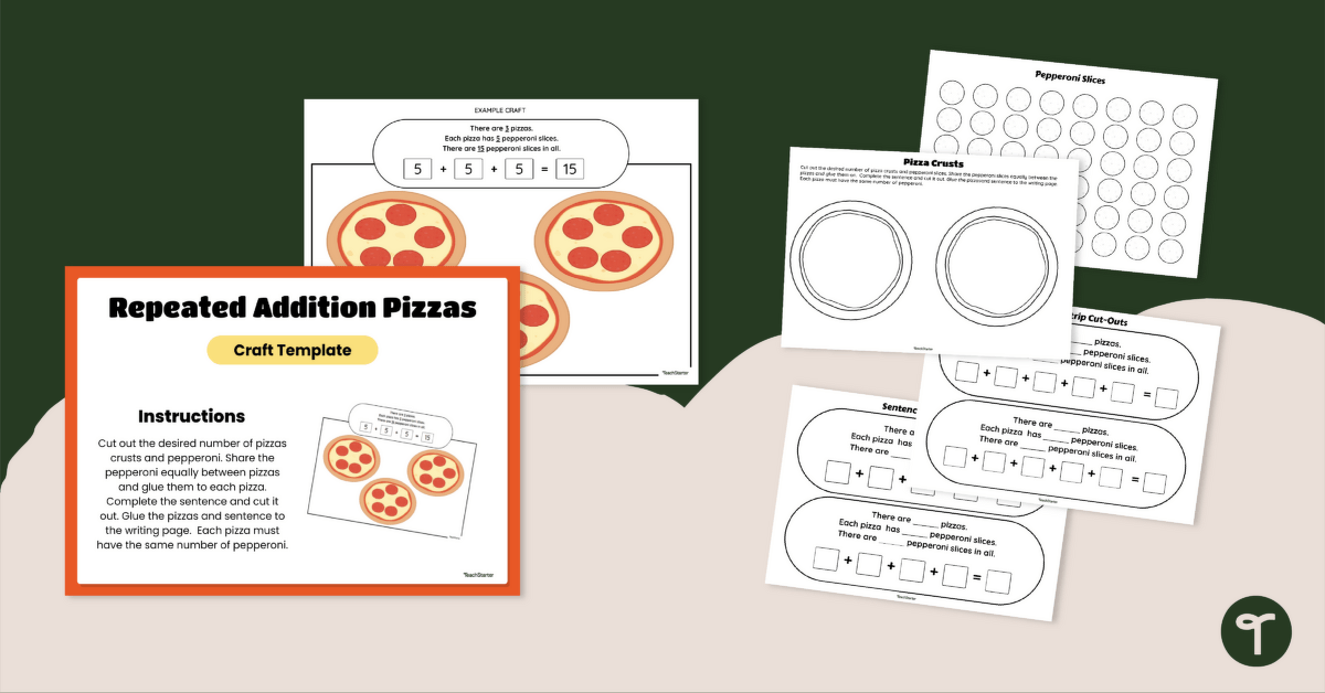 Year 2 Repeated Addition Craft teaching resource