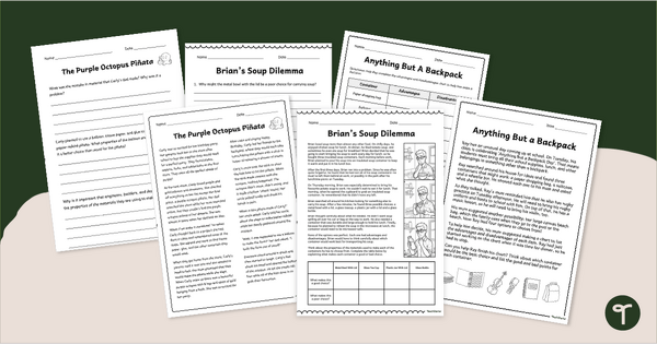 Go to Material Mistakes - Problem Solving Worksheets teaching resource