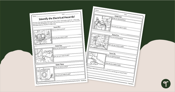 Go to Identifying Electrical Hazards Worksheet teaching resource