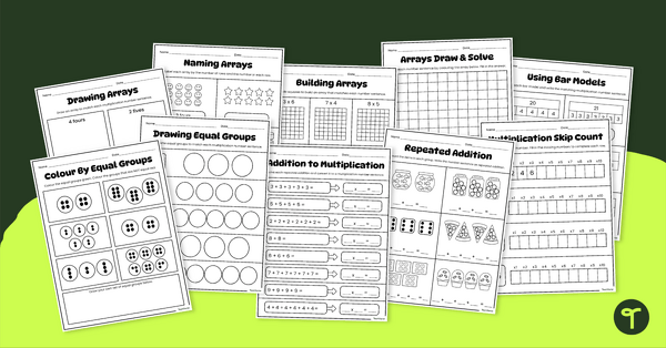 Go to Year 2 Multiplication Strategies Worksheet Pack teaching resource