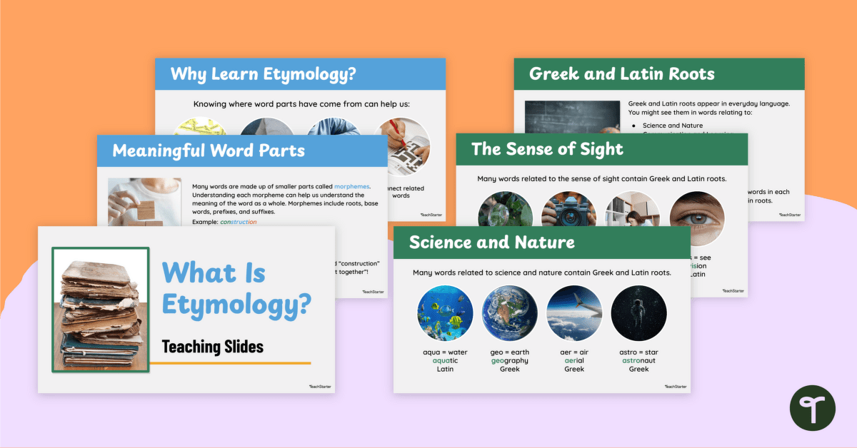 What Is Etymology? Teaching Slides teaching resource