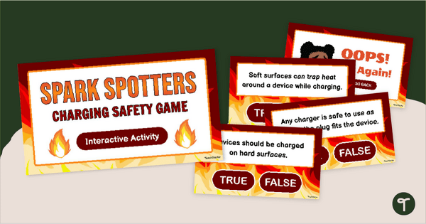 Go to Spark Spotters! Interactive Charging Safety Game teaching resource