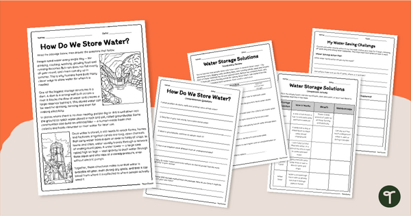 Go to Storing and Saving Water Worksheets teaching resource