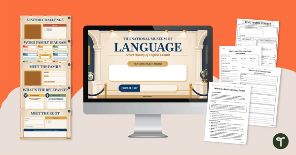Go to Word Origins Inquiry Project teaching resource
