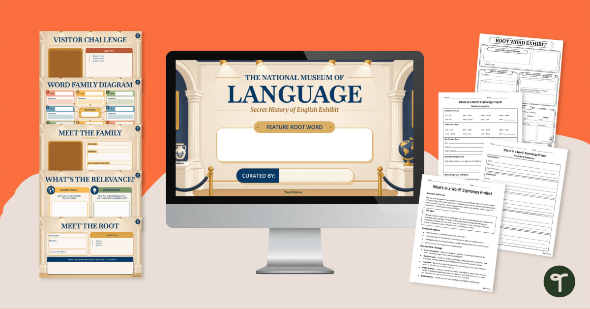Word Origins Inquiry Project teaching resource