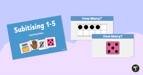 Go to Virtual Subitising Card Deck teaching resource