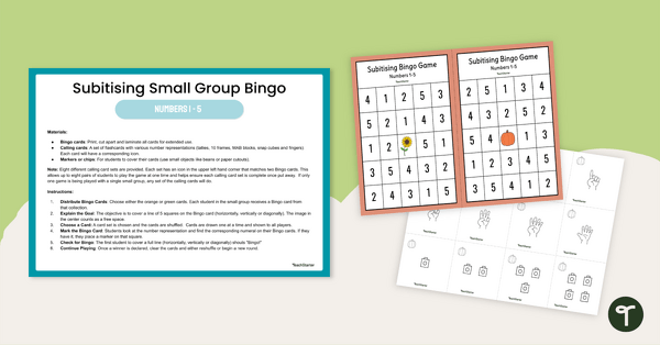 Go to Subitising Bingo Games teaching resource