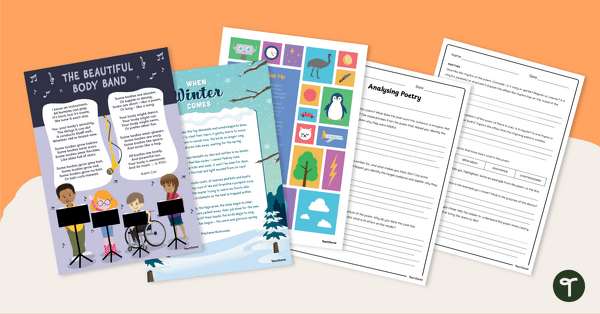Go to Poem Analysis Worksheet Pack – Year 5 and 6 teaching resource