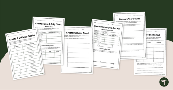 Go to Year 4 Create and Critique - Comparing Graphs Worksheet Pack teaching resource