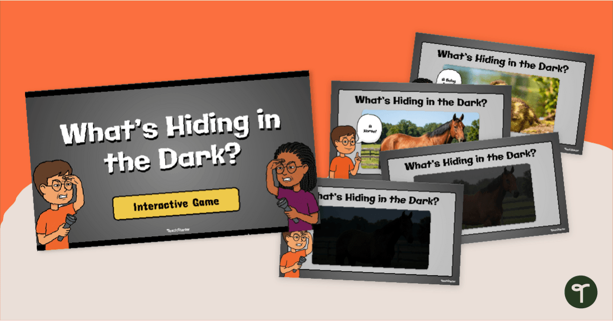 What’s Hiding in the Dark? Light Game (K) teaching resource