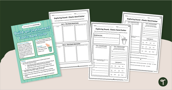 Go to Elastic Band Guitar Experiment teaching resource