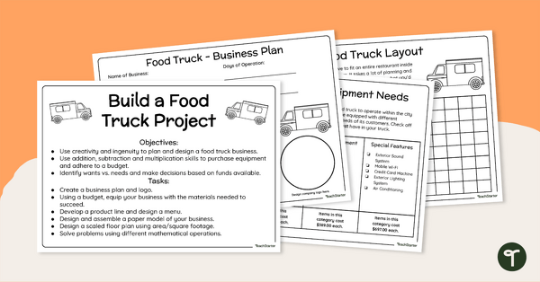 Go to Food Truck Frenzy! Project-Based STEM Learning Activity teaching resource