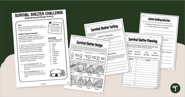 Go to Severe Weather STEM - Build a Storm Shelter Project teaching resource