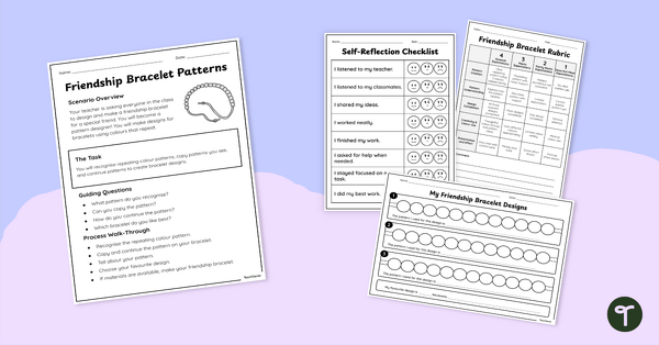 Go to Pattern Investigation - Friendship Bracelets teaching resource