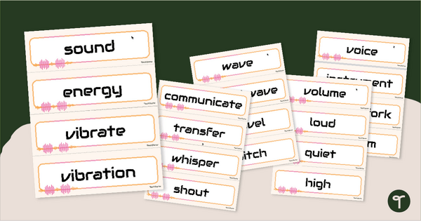 Go to Sound Word Wall Vocabulary teaching resource