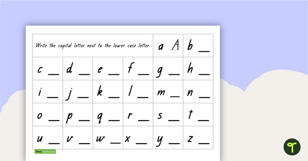 Image of Writing Capital Letters