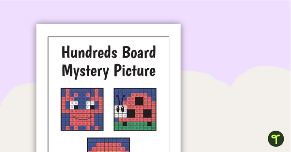 Go to Hundreds Board Mystery Picture Division Task Cards teaching resource
