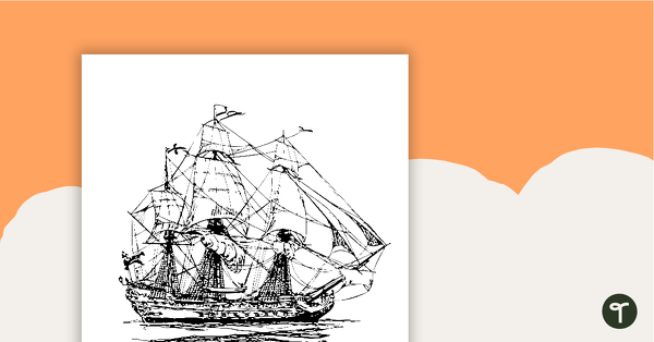 Captain's Log Title Page - Ship teaching resource