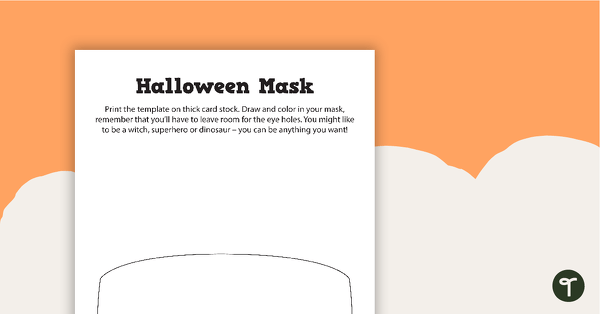 Preview image for Halloween Mask Activity - teaching resource