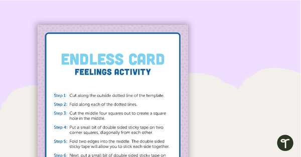 Go to Feelings Endless Card Template teaching resource