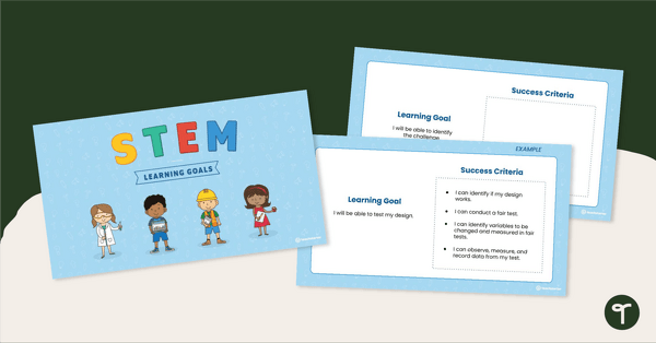 Visible Learning Goals PowerPoint - STEM teaching resource