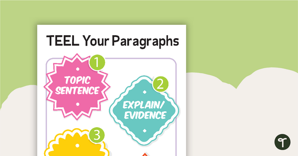 TEEL Paragraph Structure - Poster and Worksheets teaching resource