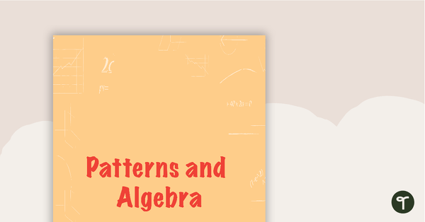 Preview image for Goal Labels - Patterns and Algebra (Upper Elementary) - teaching resource
