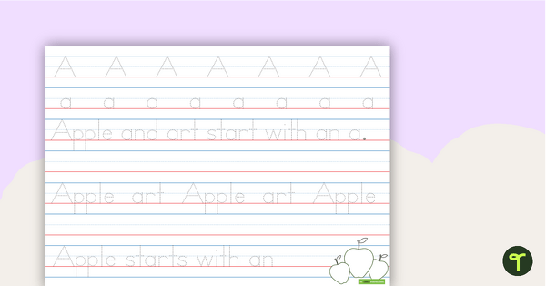 Image of Alphabet Handwriting Sheets - Individual