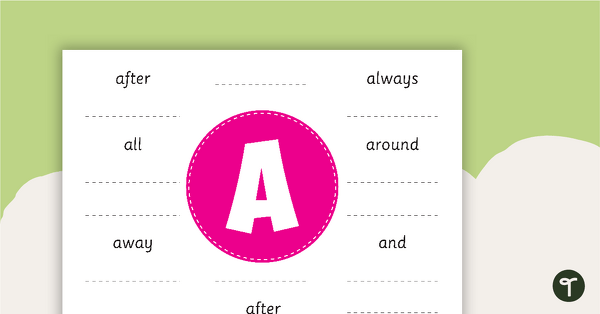 Preview image for Words I know Posters - teaching resource